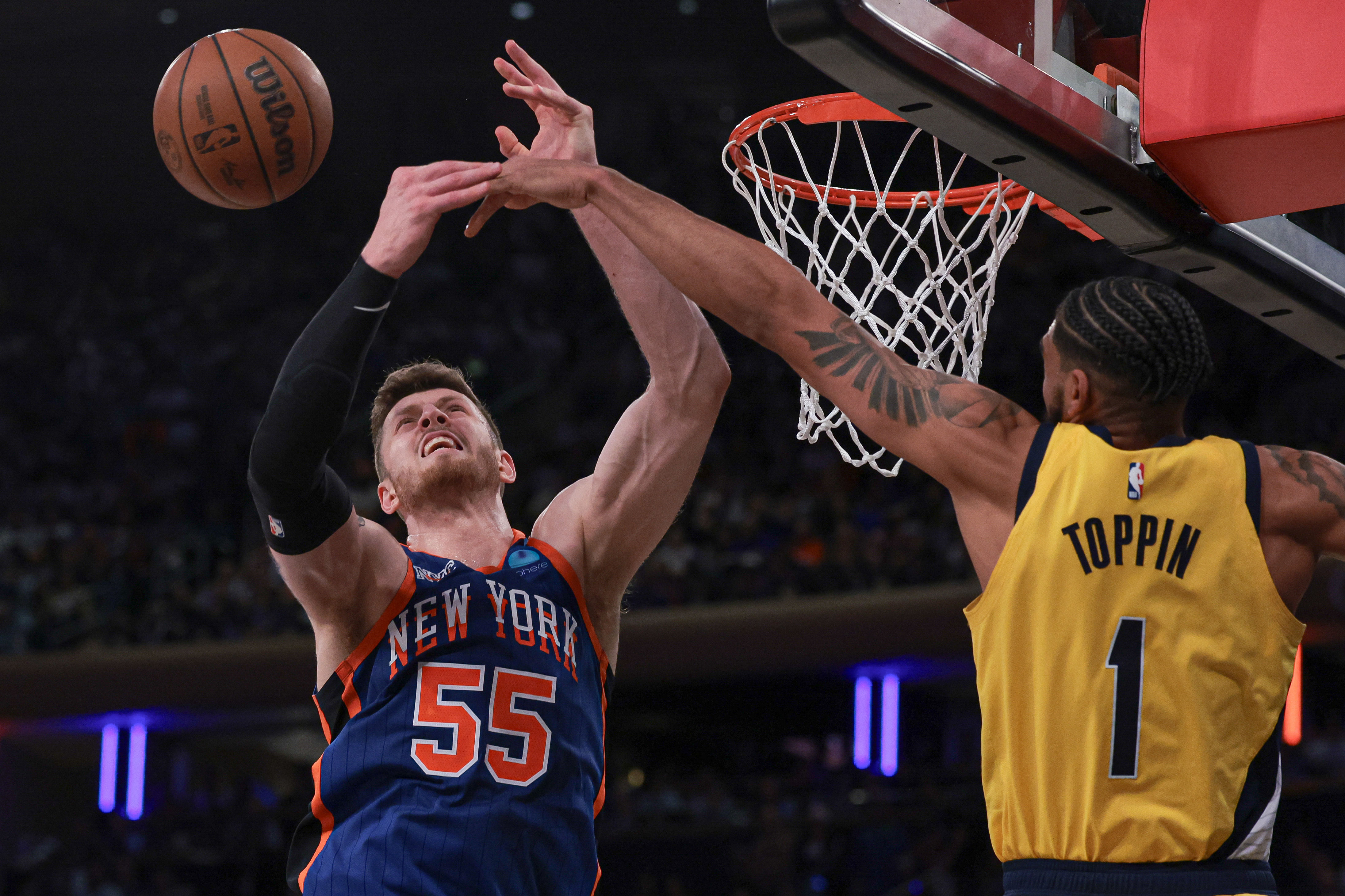 NBA: Playoffs-Indiana Pacers at New York Knicks