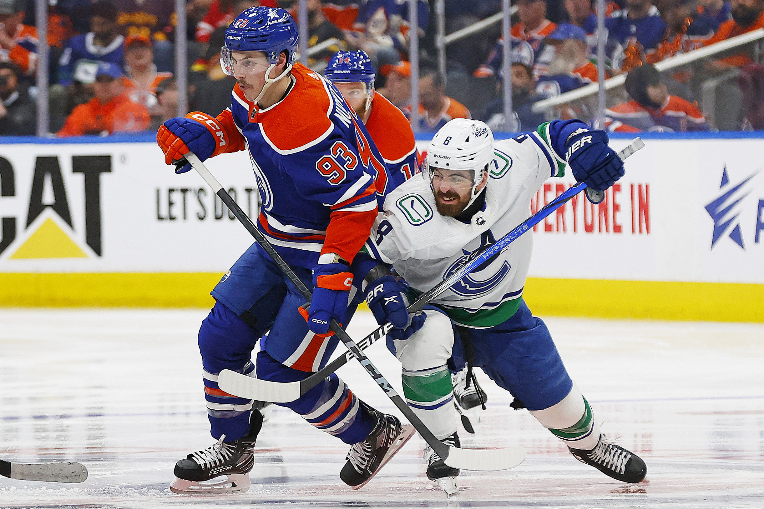 NHL: Stanley Cup Playoffs-Vancouver Canucks at Edmonton Oilers