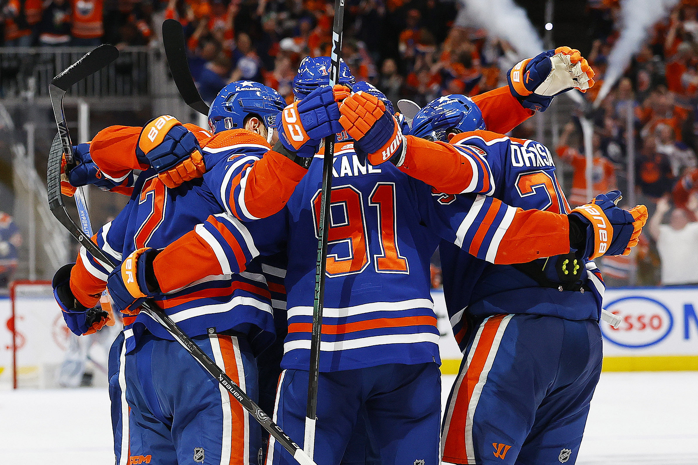 NHL: Stanley Cup Playoffs-Vancouver Canucks at Edmonton Oilers