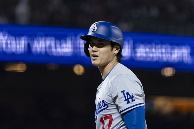 Watch: Shohei Ohtani gets hit on bobblehead night by Brent Suter while trying to steal second base
