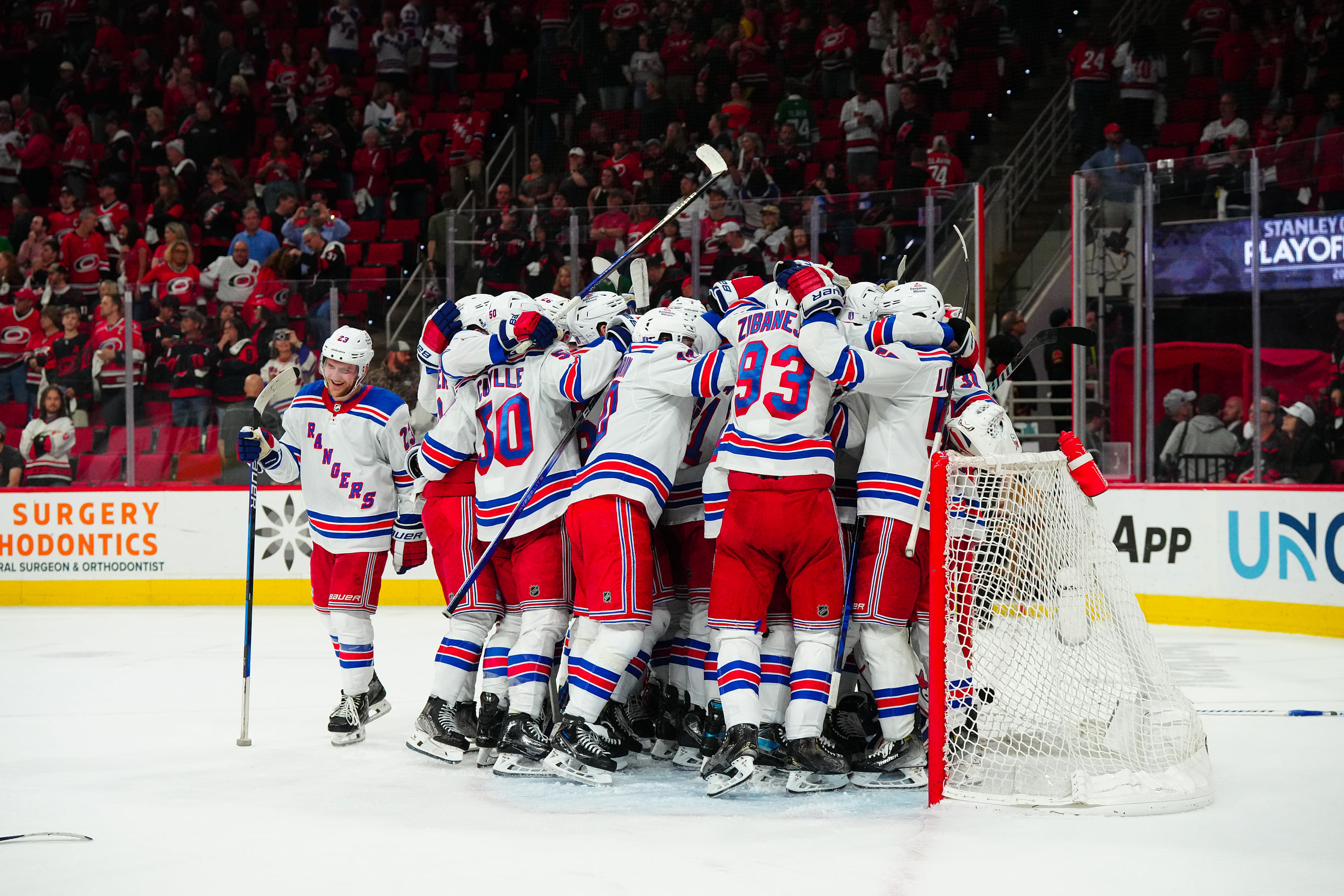 NHL: Stanley Cup Playoffs: New York Rangers at Carolina Hurricanes