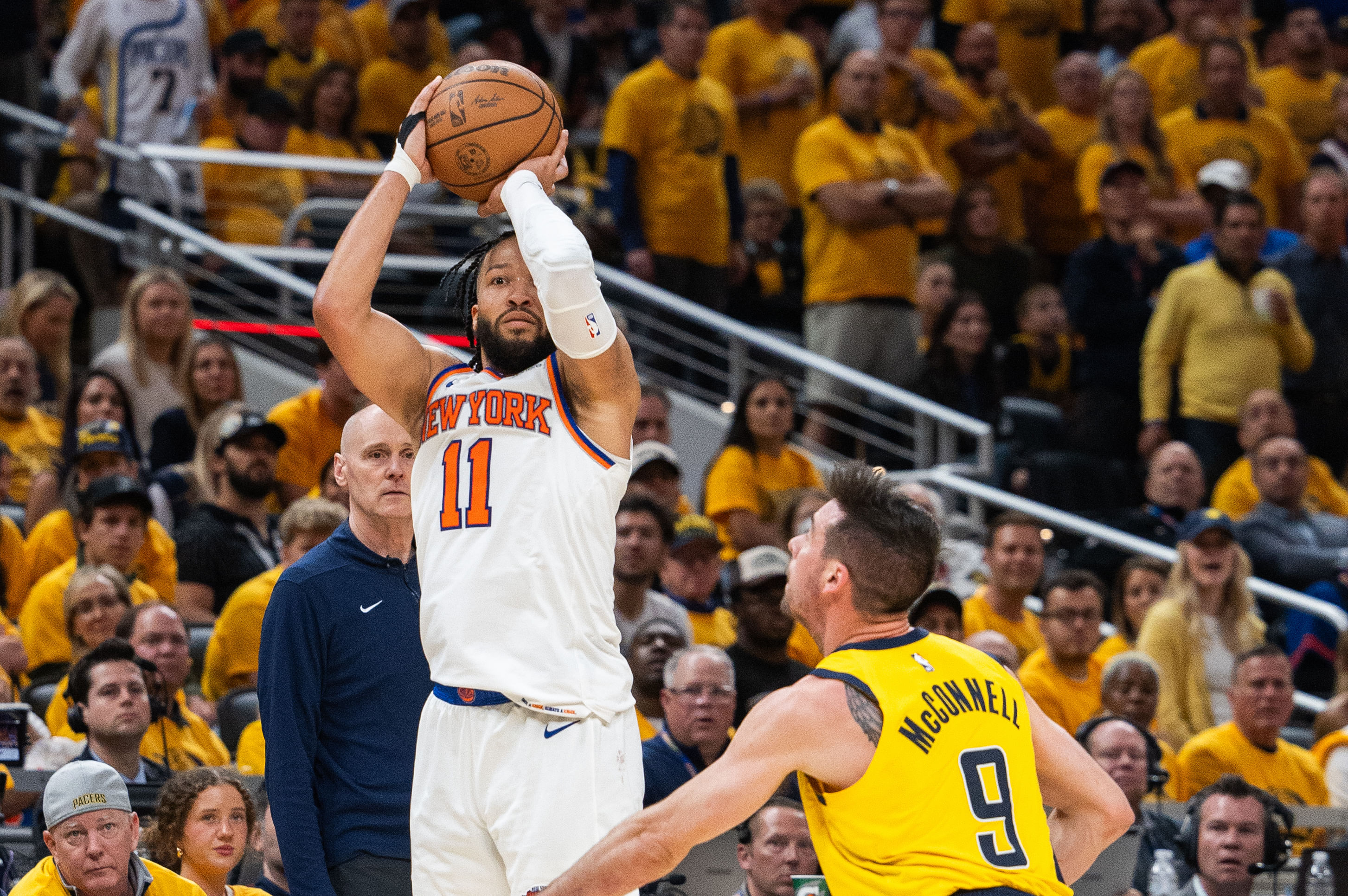 NBA: Playoffs-New York Knicks at Indiana Pacers