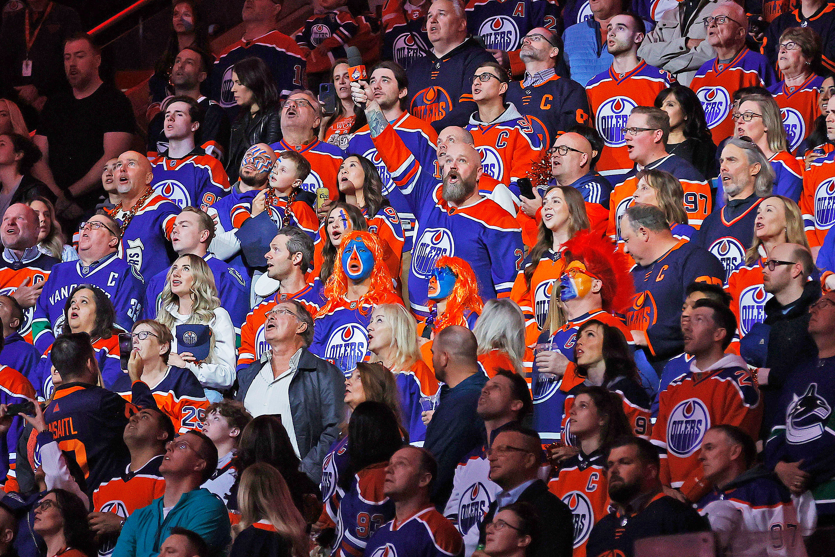 NHL: Stanley Cup Playoffs-Vancouver Canucks at Edmonton Oilers