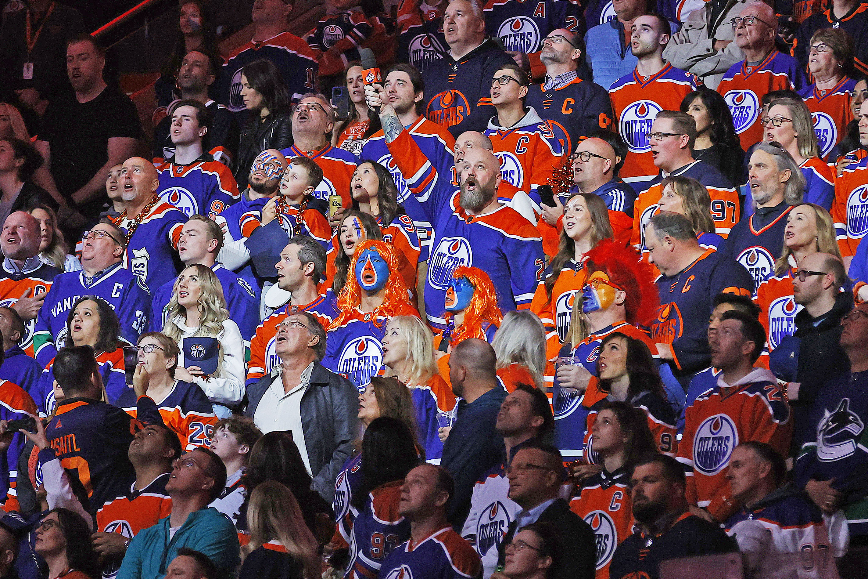 NHL: Stanley Cup Playoffs-Vancouver Canucks at Edmonton Oilers