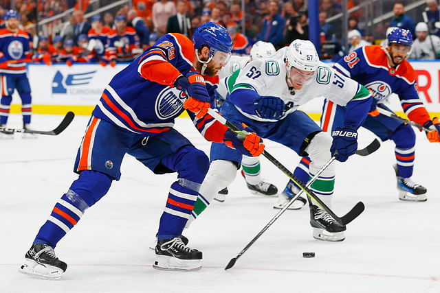 NHL: Stanley Cup Playoffs-Vancouver Canucks at Edmonton Oilers