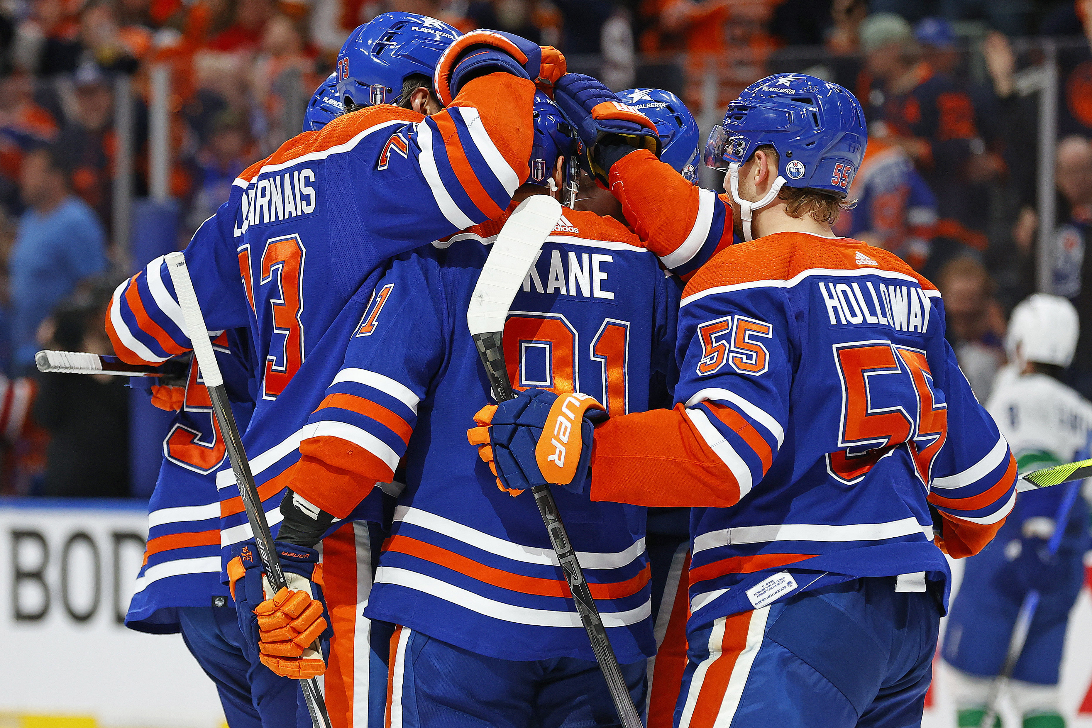 NHL: Stanley Cup Playoffs-Vancouver Canucks at Edmonton