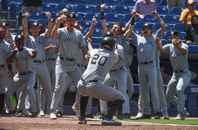 “Goatee Messina is untouchable”: No. 10 South Carolina’s Ethan Petry gasses up teammate for monster performance vs. No. 2 Arkansas in SEC Tournament