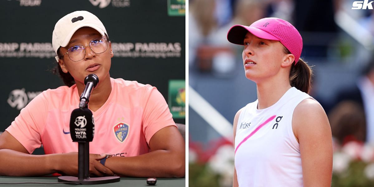 Naomi Osaka (L) and Iga Swiatek (R) [Source: Getty Images]