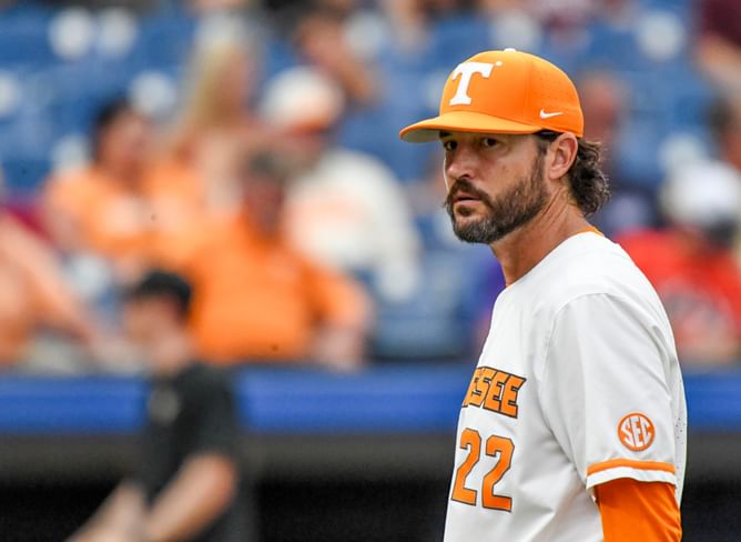 What position did Tony Vitello play in college? Taking a look at Tennessee HC's playing career