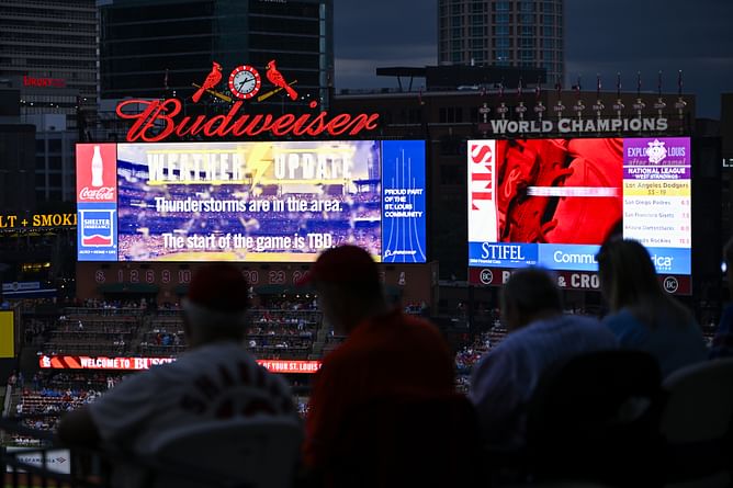 Cubs vs Cardinals Game 1 postponed due to rain, to be played as doubleheader on July 13