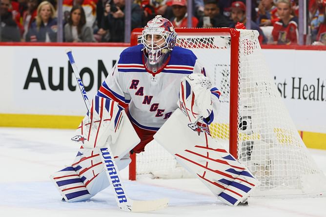 Rangers' Igor Shesterkin humorously responds to how he deals with Matthew Tkachuk's trash talk