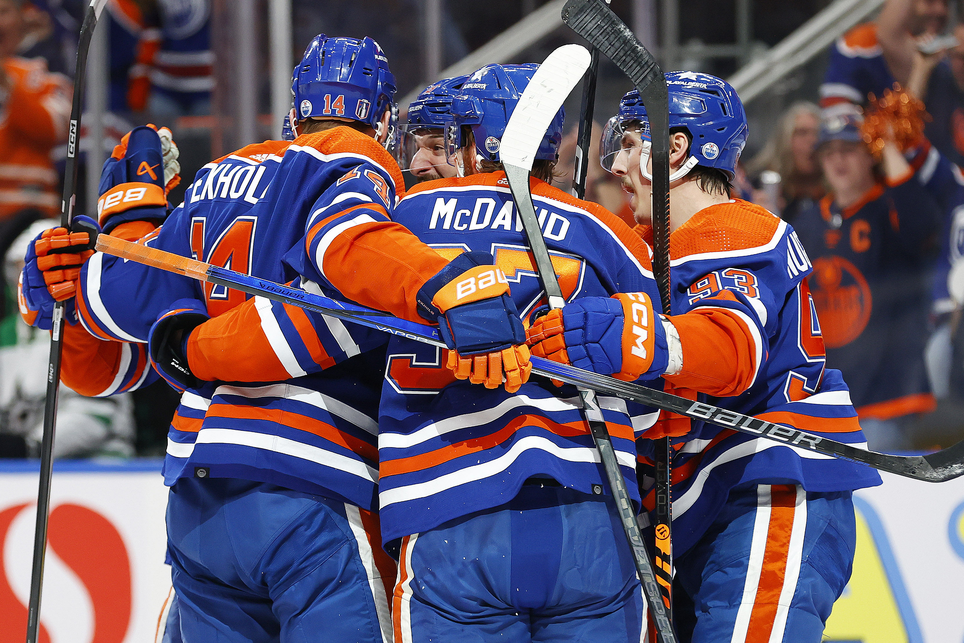 NHL: Stanley Cup Playoffs-Dallas Stars at Edmonton Oilers