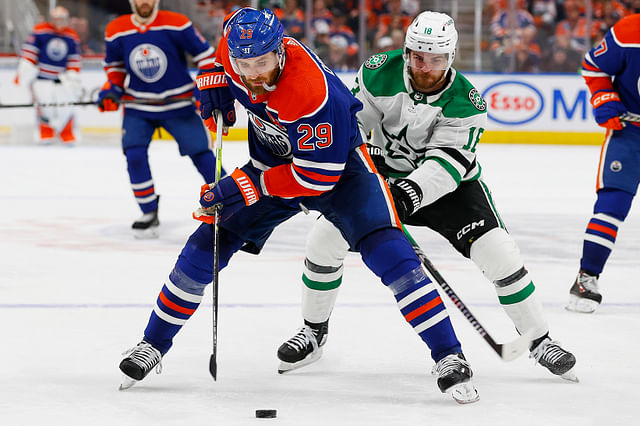 NHL: Stanley Cup Playoffs-Dallas Stars at Edmonton Oilers