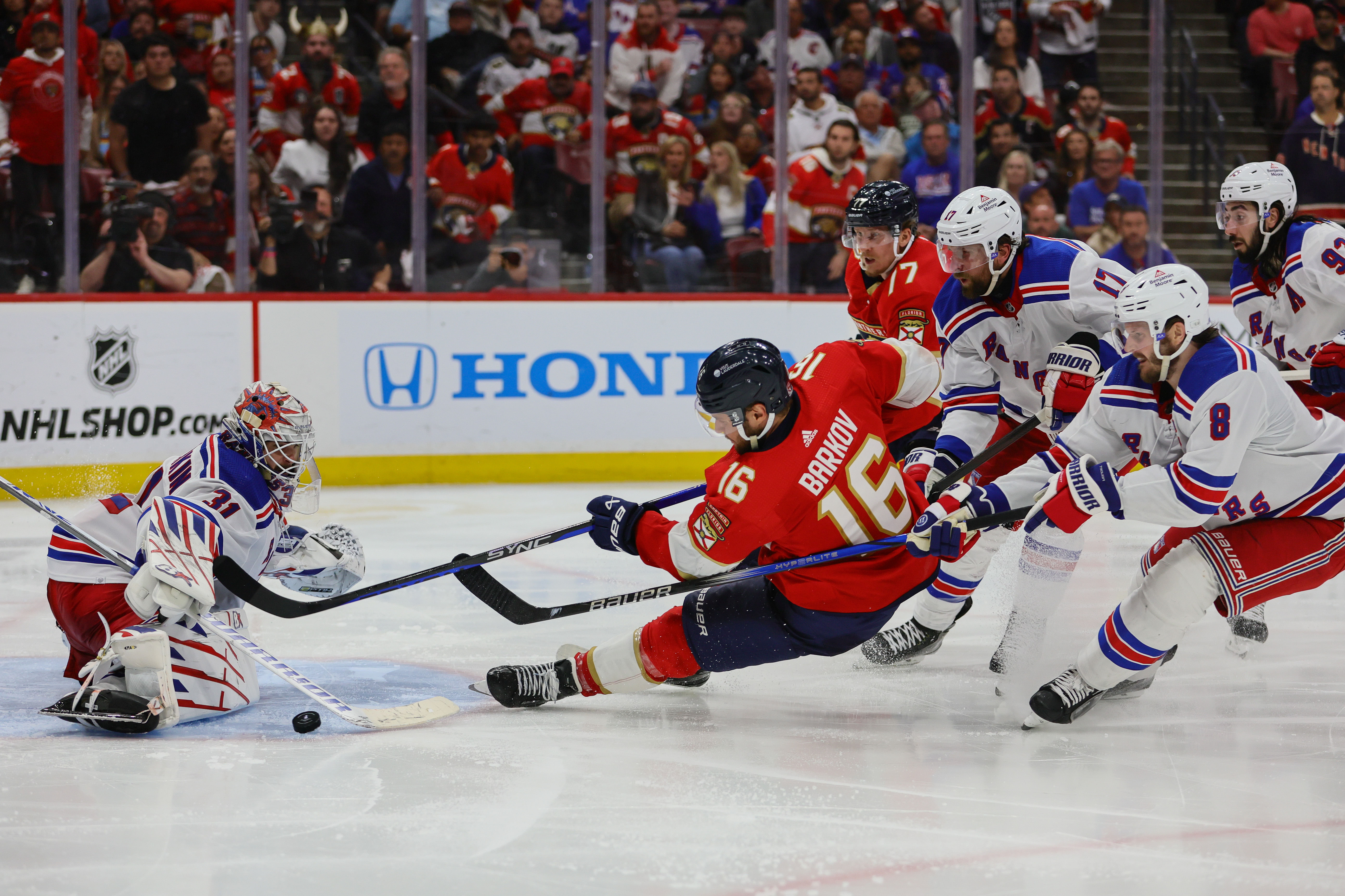 NHL: Stanley Cup Playoffs-New York Rangers at Florida Panthers