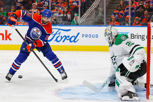 NHL: Stanley Cup Playoffs-Dallas Stars at Edmonton Oilers