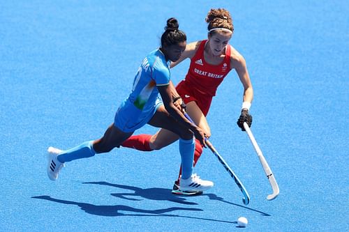 Salima Tete's speedy runs helped the Indians attack Belgium in the Hockey Pro League