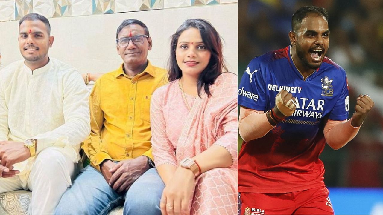 यश दयाल अपने परिवार के साथ (photos: BCCI and Yash Dayal Instagram)
