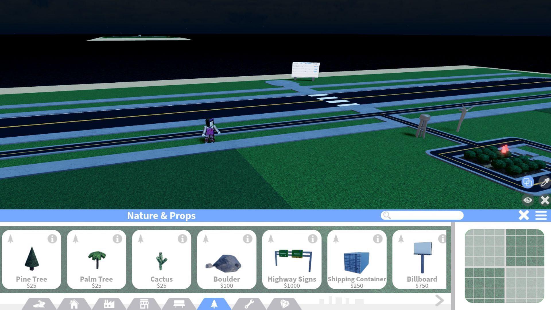 Construct your own city in Mini Cities 2 (Image via Roblox)