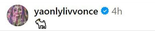 Liv Morgan commented on Sonya Deville's Instagram post.