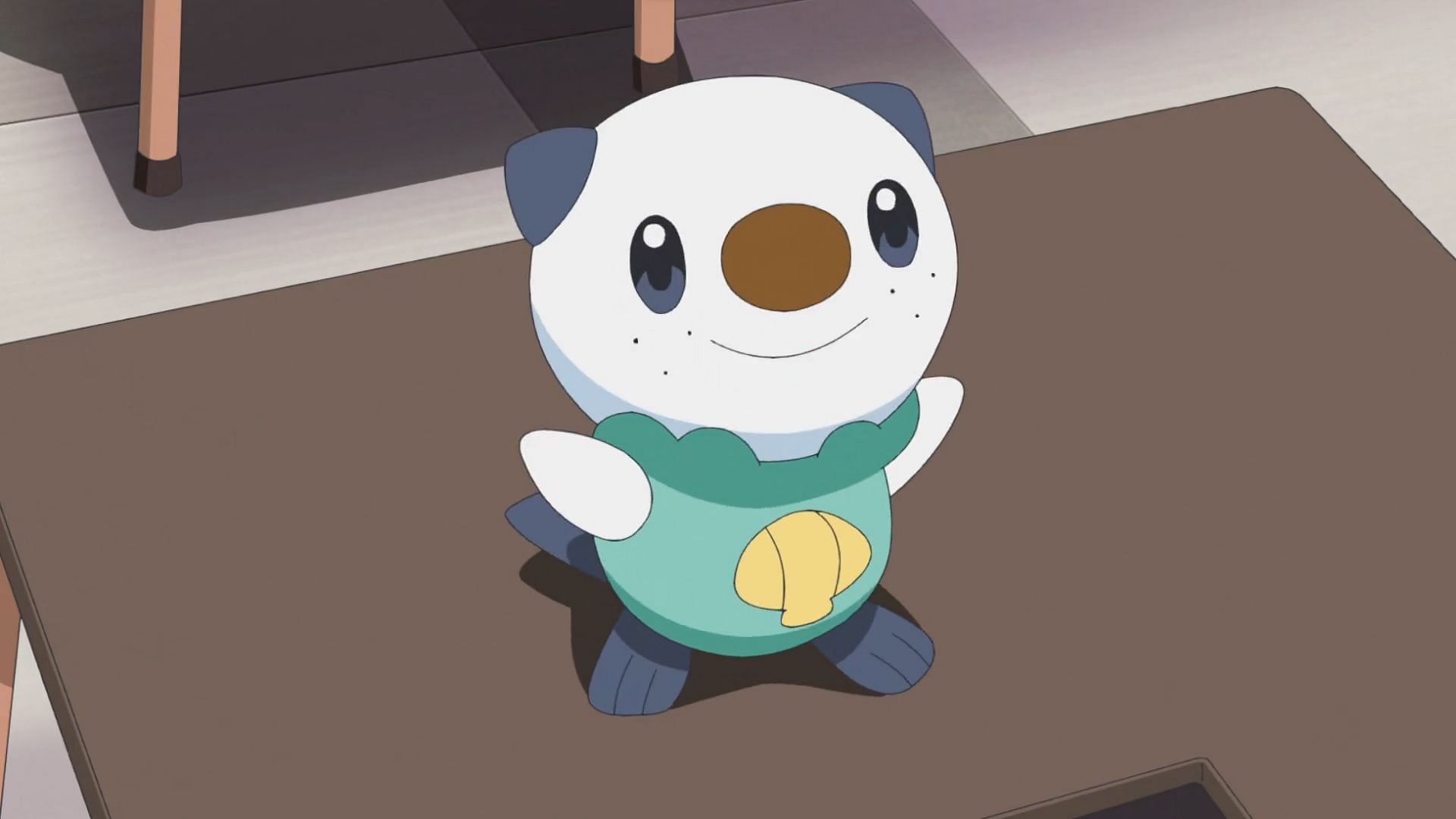 Oshawott as seen in the anime (Image via TPC)