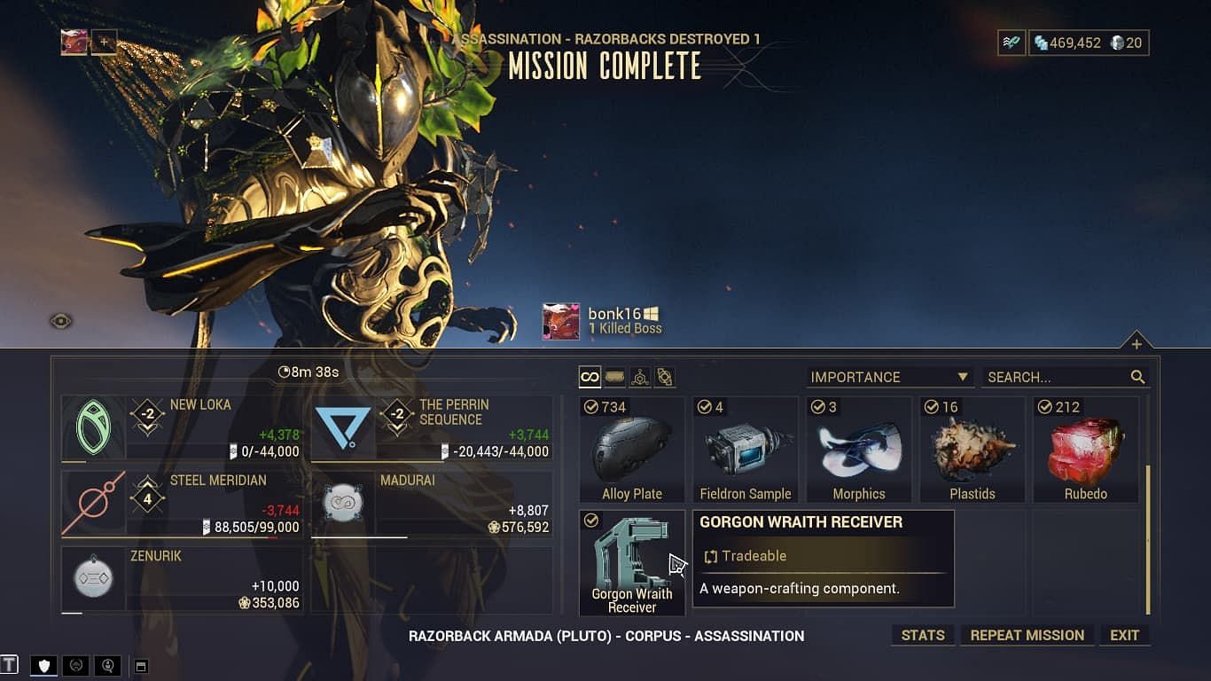 Gorgon Wraith parts can drop from Razorback event (Image via Dgiital Extremes)