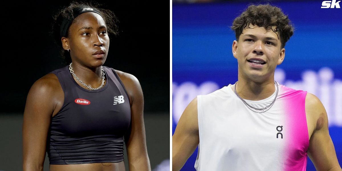 American tennis players Coco Gauff (L), Ben Shelton (R) (Image Source: Getty)