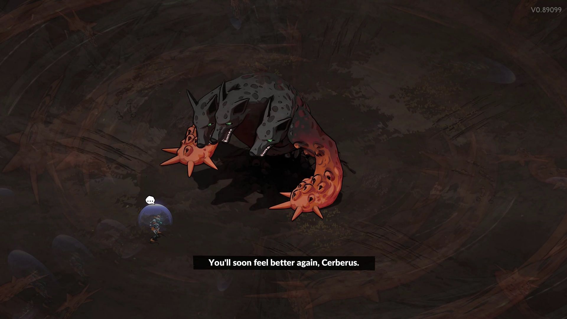 You will need to beat Cerberus to reach Tartarus (Image via Supergiant Games)