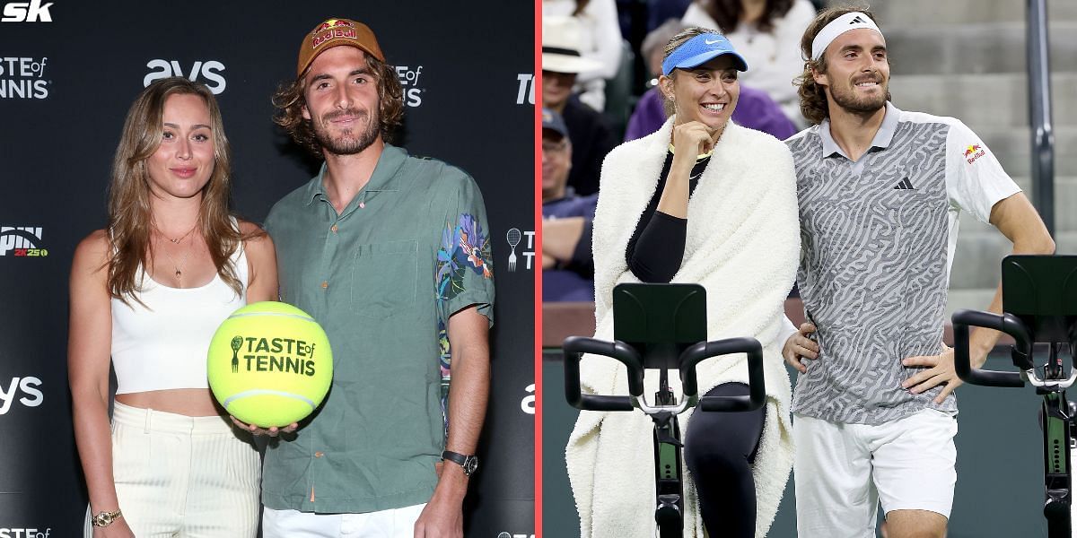 Stefanos Tsitsipas and Paula Badosa 