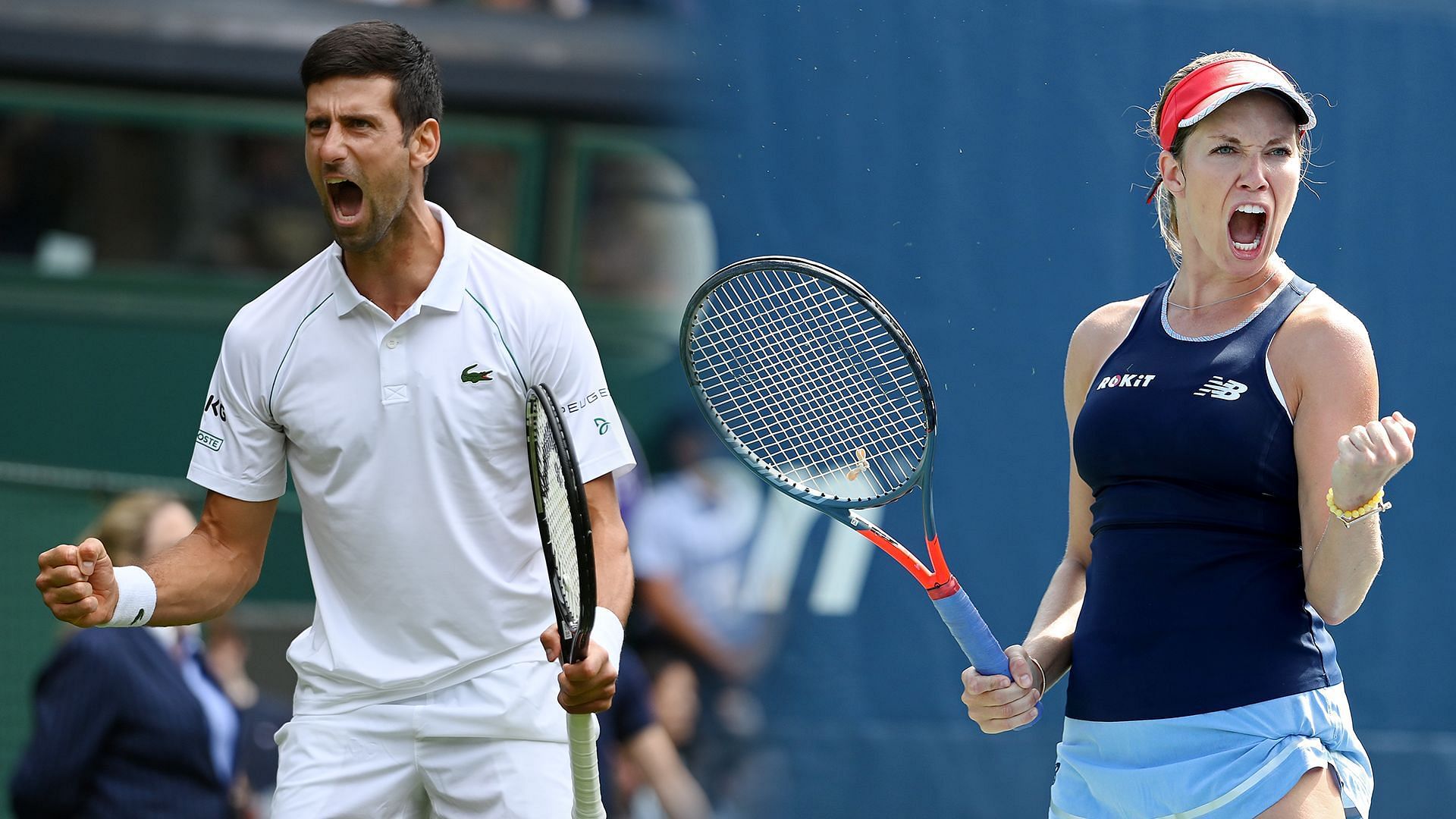 Novak Djokovic and Danielle Collins