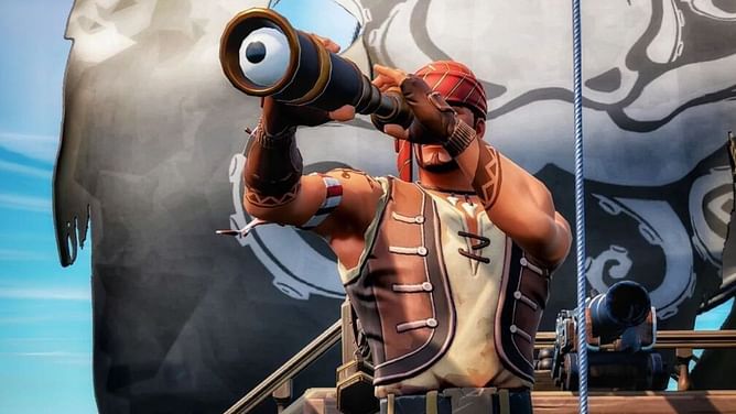 Fortnite Telescopes are facing south, something is there beyond the horizon