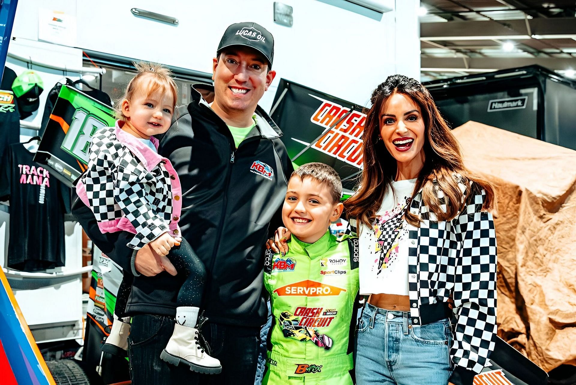 All smiles from the Busch family.