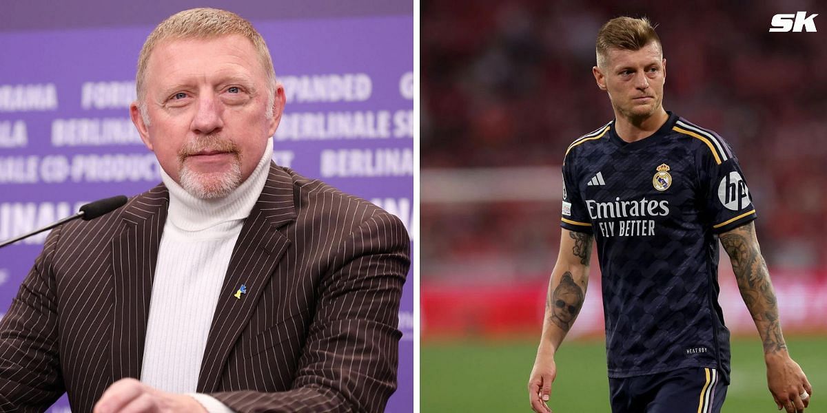 Boris Becker (L) and Toni Kroos (R)