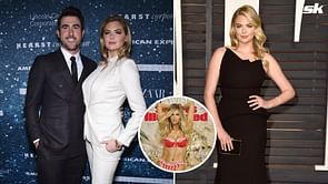 In Photos: Justin Verlander's wife Kate Upton dons red swimsuit in headline-grabbing return for Sports Illustrated's 60th anniversary issue