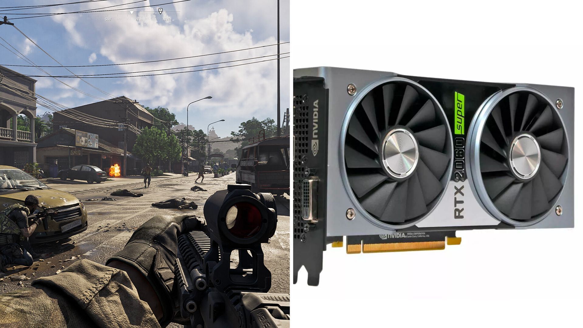 Gray Zone Warfare plays pretty well on the RTX 2060 and 2060 Super (Image via Steam and Nvidia)
