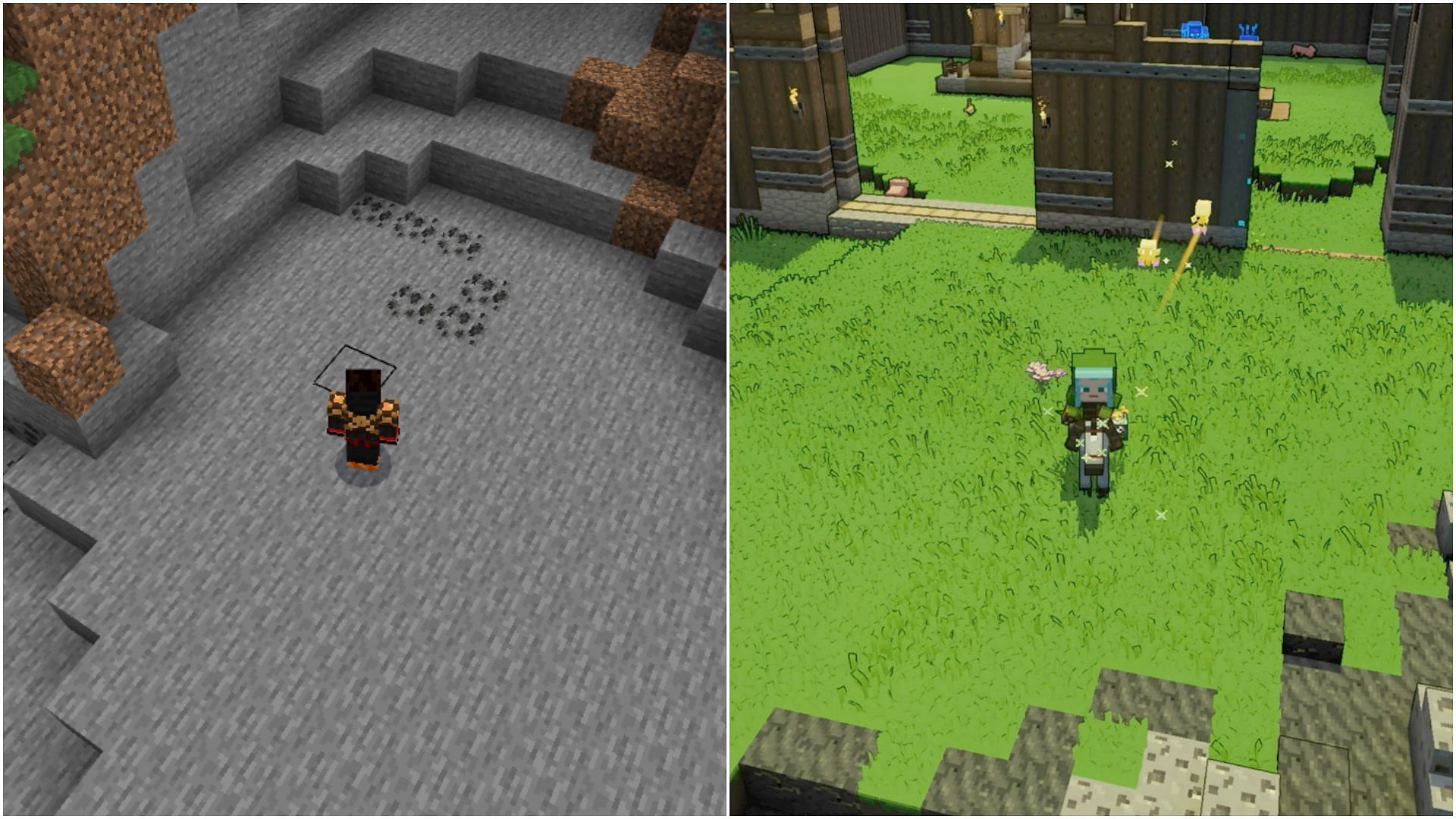 Minecraft now has a new camera command that lets players play in Minecraft Legends-style FOV (Image via Mojang Studios)