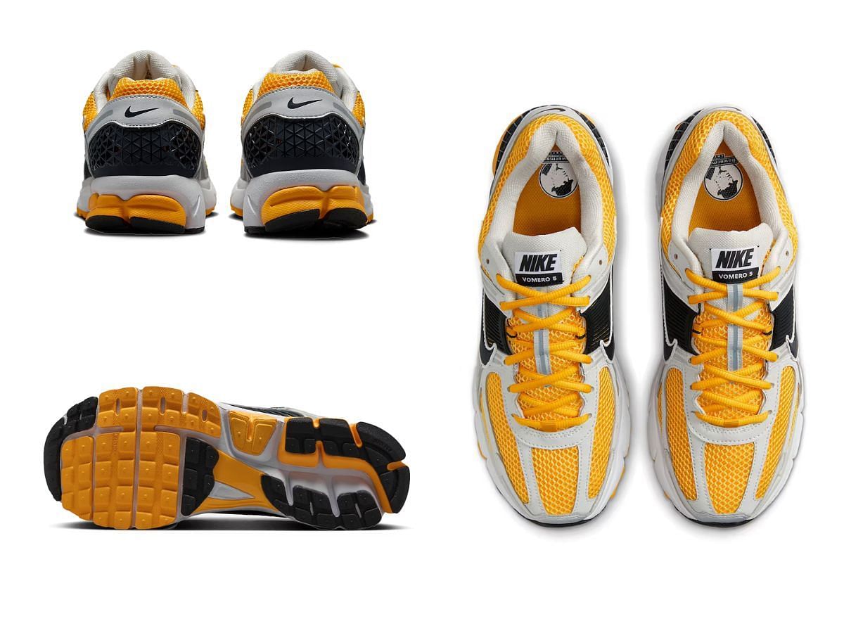 Nike Zoom Vomero 5 &quot;University Gold&quot; sneakers (Image via Nike)