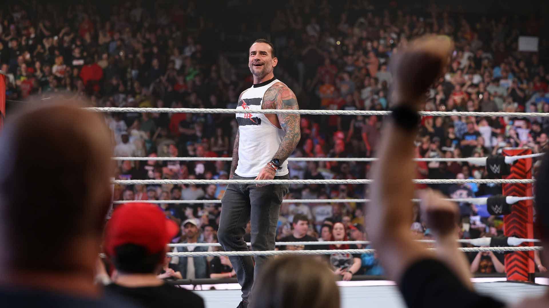 The WWE Universe welcomes CM Punk to RAW with a big pop