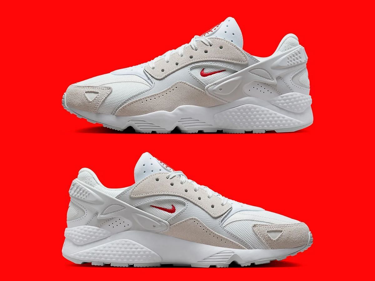 Air Huarache Runner &ldquo;Summit White&rdquo; sneakers (Image via Nike)