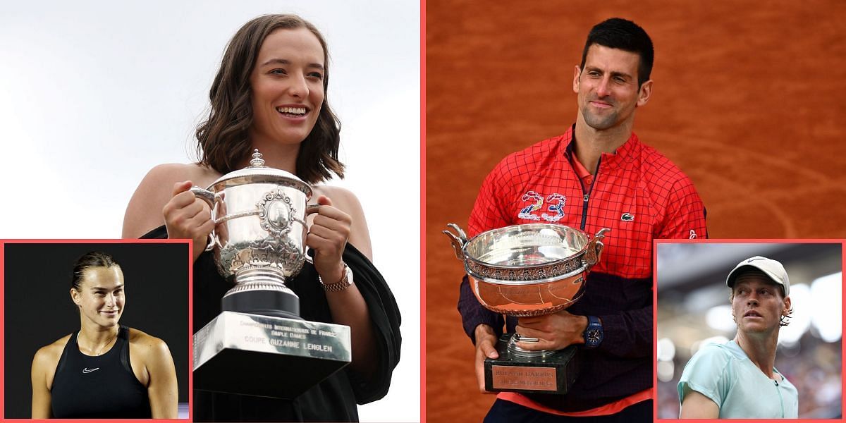 Jannik Sinner, Aryna Sabalenka amongst favourites to challenge defending champions Novak Djokovic &amp; Iga Swiatek for Roland Garros