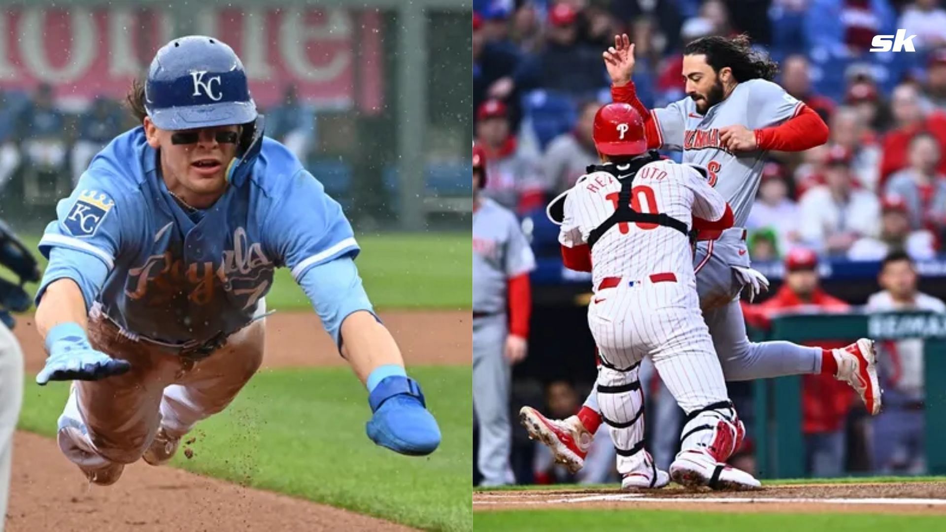 Kansas City Royals Bobby Witt Jr., Philadelphia Phillie J.T. Realmuto, and Cincinatti Reds Joanathan India