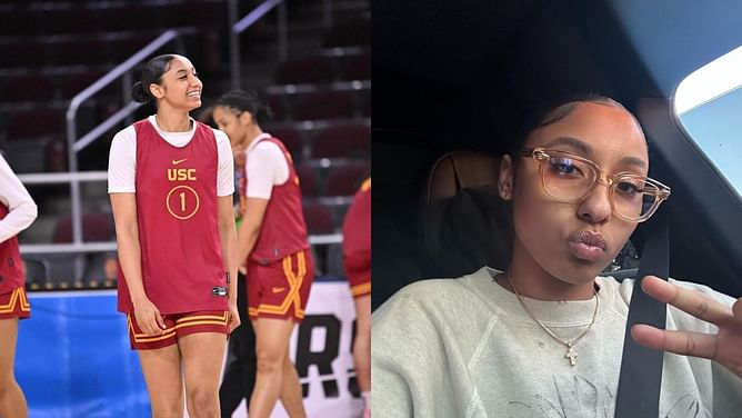WATCH: USC star JuJu Watkins turns head in stylish ensemble for LAFC vs. Portland game
