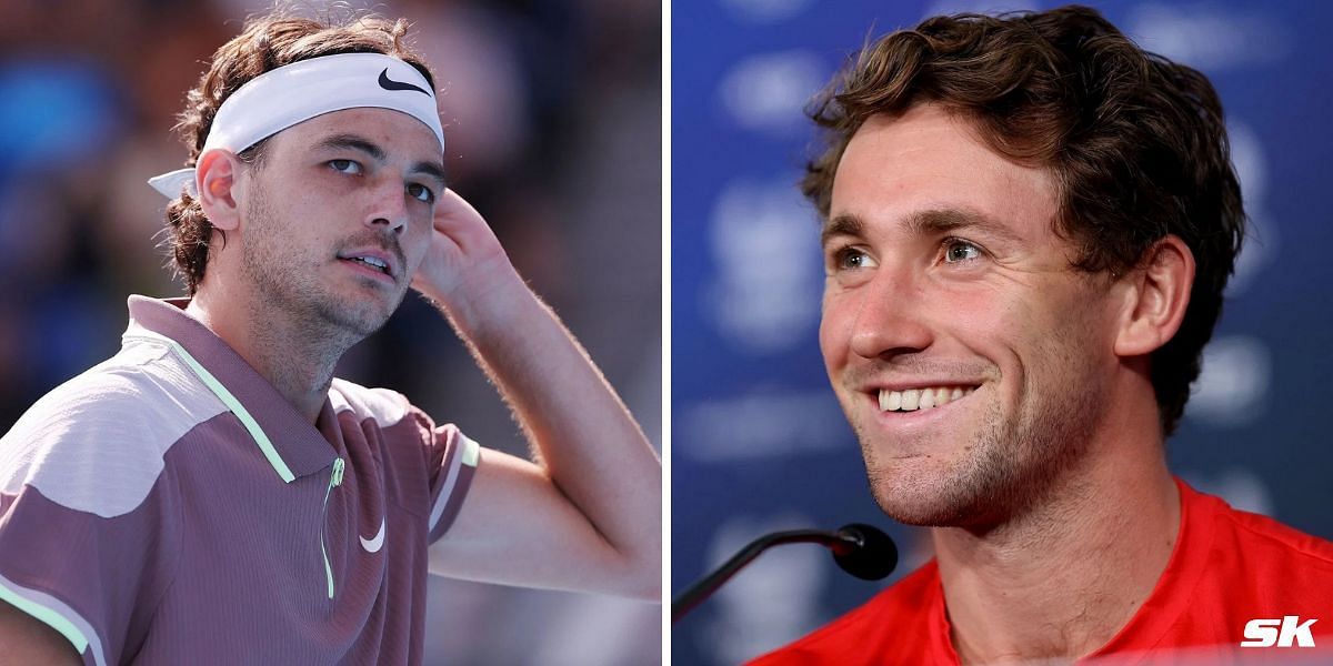 Taylor Fritz (L) and Casper Ruud; PHOTOS: GETTY