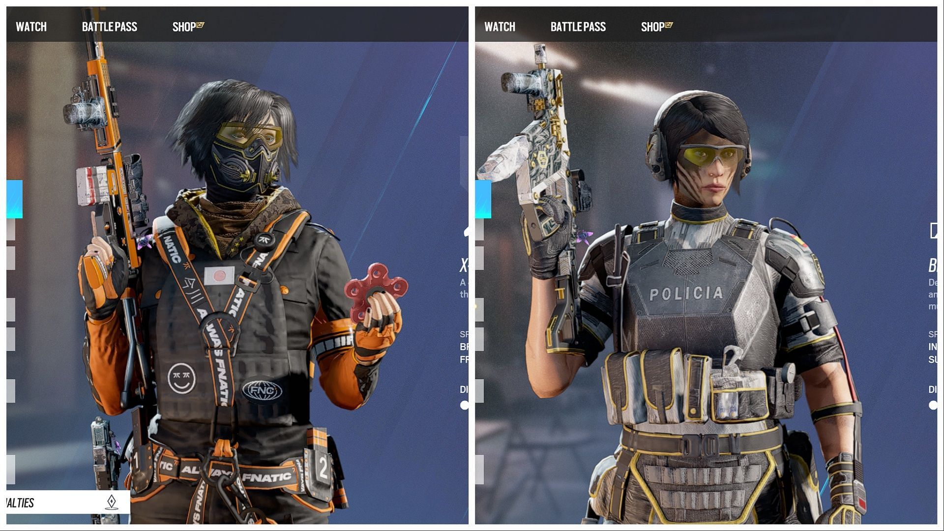 Hibana and Mira are the top Top Attacker and Defender picks for Bank (Image via Ubisoft)