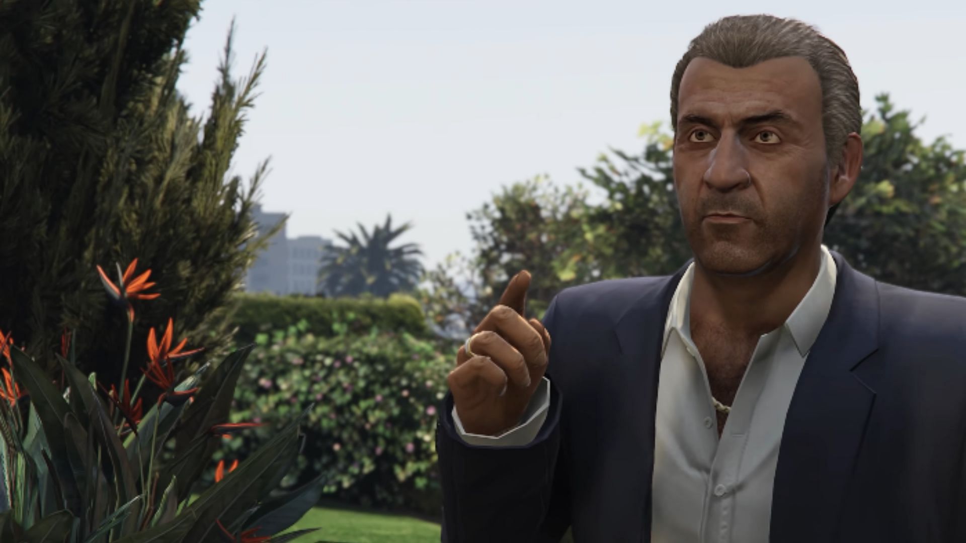 Martin Madrazo at Michael&#039;s house (Image via YouTube/GTA Series Videos)