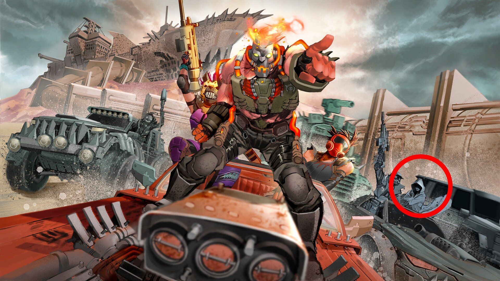 The Wanderer in the Nitro Fusion Megalo Don Loading Screen (Image via Epic Games)