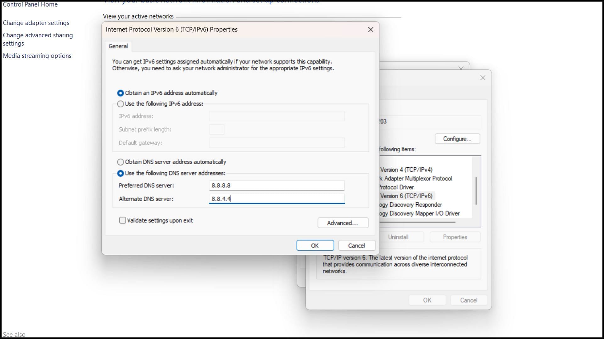 You can manually set the DNS address to resolve the issue (Image via Sportskeeda)