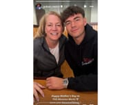 Screenshot of Florida Gators QB Graham Mertz with mother, Amy Mertz (shared via Instagram)