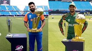 Watch Video: T20 World Cup ट्रॉफी के अलावा खास Trophy के साथ नजर आये भारत-बांग्लादेश के कप्तान, हिटमैन ने जमकर की मस्ती