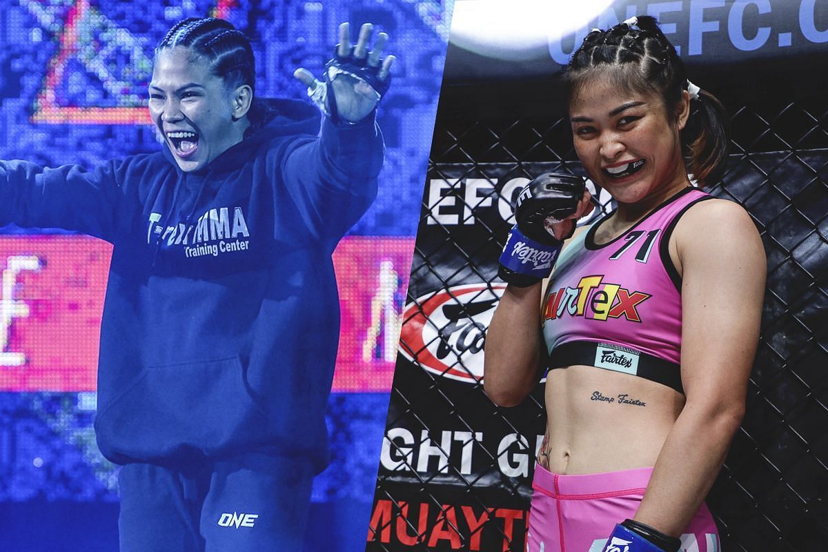 Denice Zamboanga (left) and Stamp Fairtex (right).