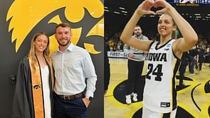 Iowa star Gabbie Marshall and BF Spencer Touro sweat it out during intense workout session